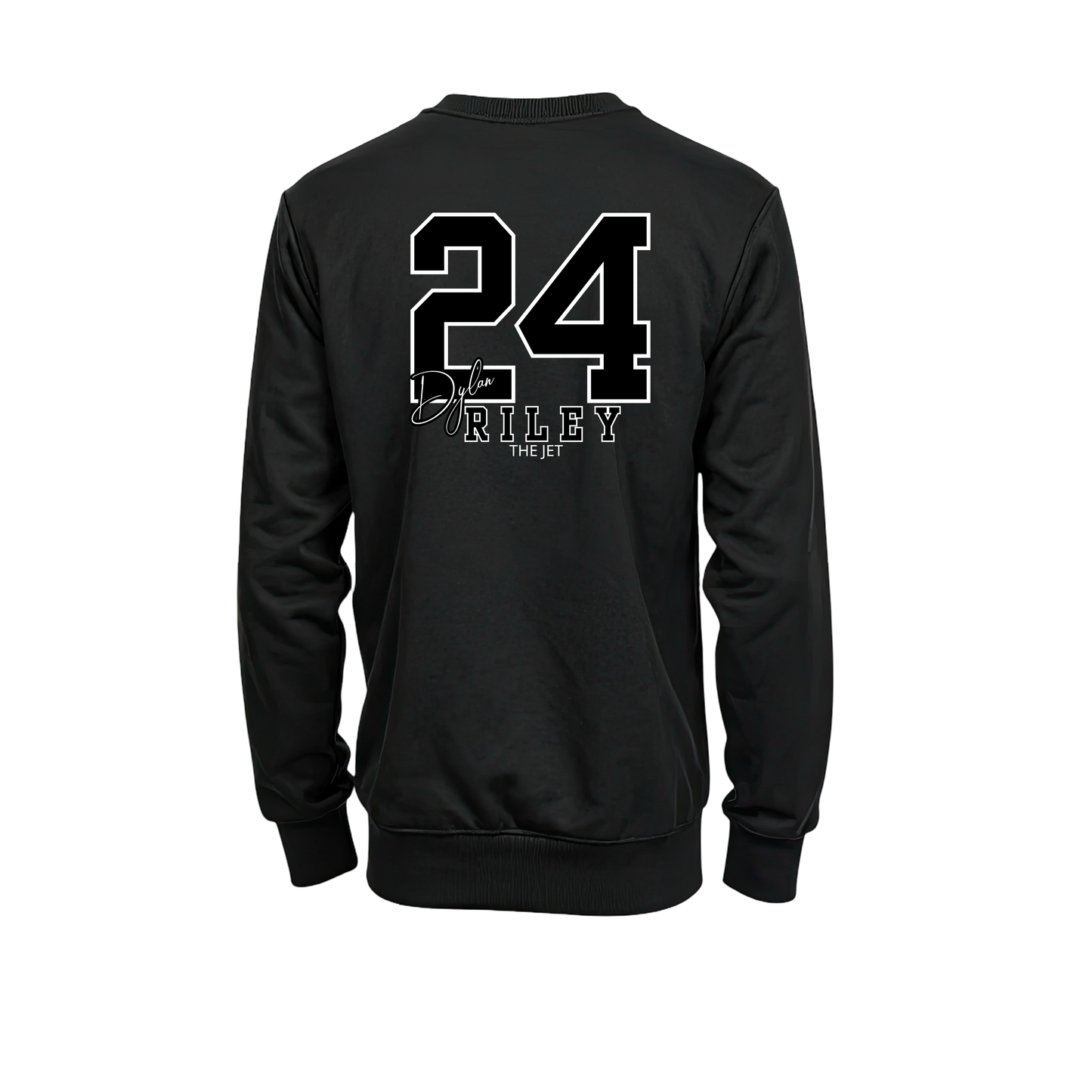 Dylan Riley The Jet D2X Black Number #24 Sweatshirt